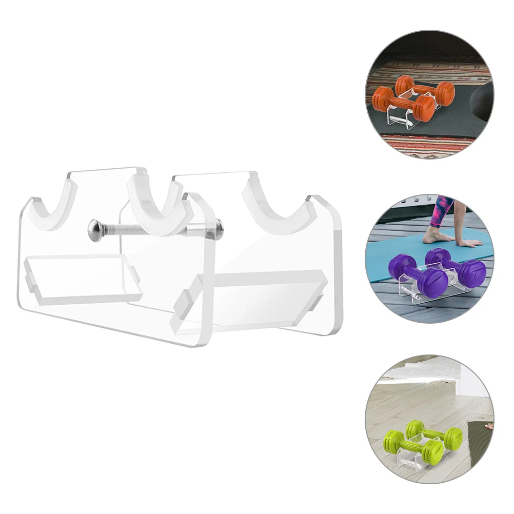 

Dumbbell Stand Rack Weight Holder Dumbbells Racks Small Bar Cushion Barbell Bracket Organizer Shelf