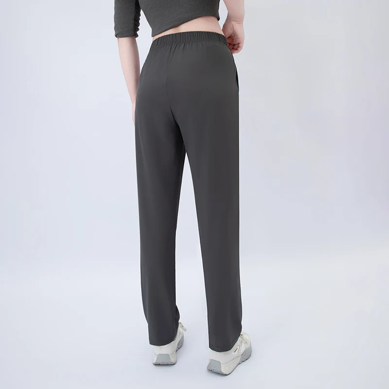 Ensemble 1/3 pièces pour femmes, pantalon décontracté d'été à imprimé lettres avec poches, confortable, grande taille, pour jeunes étudiantes, sport et course à pied, pantalon sarouel.