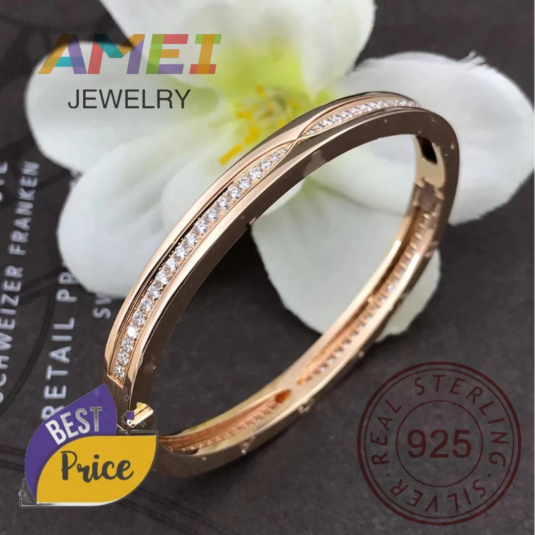 

2024 New 1:1 Customized Hot Selling Brand S925 Silver Letter Diamond Women's Bracelet Fashion Trend Birthday Party Gift