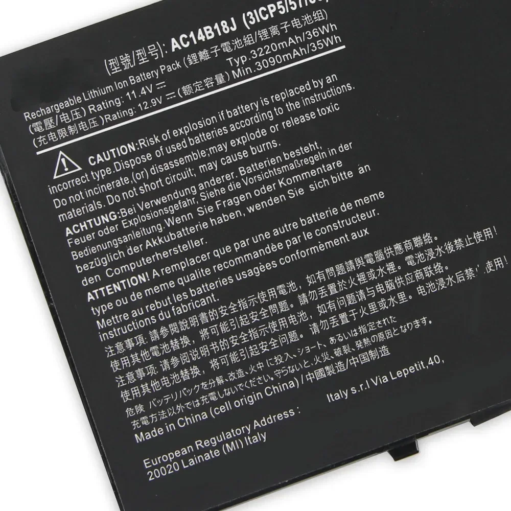 Original Replacement Battery AC14B18J AC14B13J For Acer Aspire E11 ES1-311 ES1-511 ES1-512 MS2394 EX2519 N15W4 V3-111P CB3-531