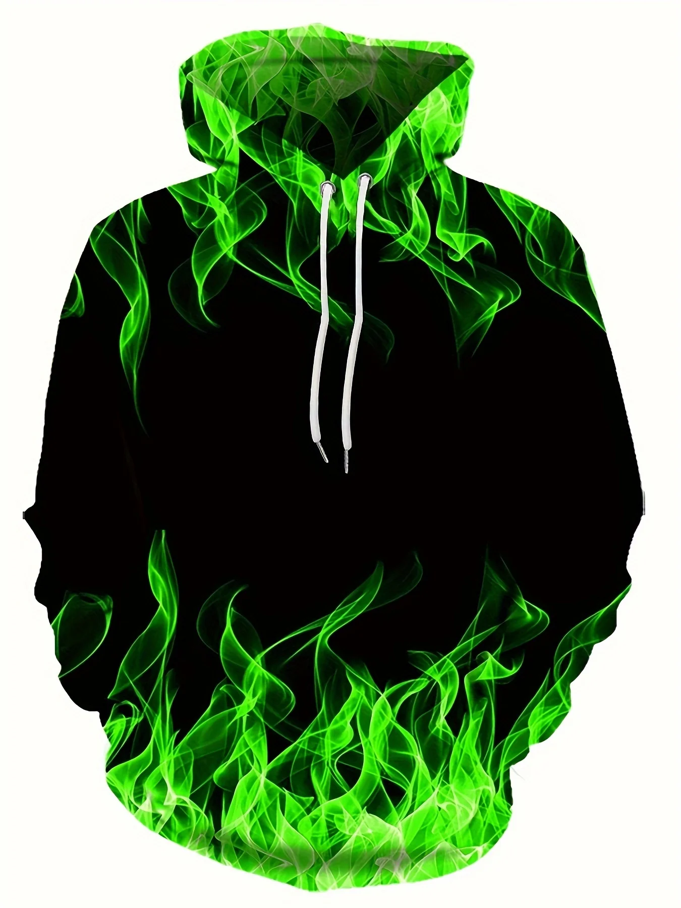 thumbnail image 1 of Sudadera con capucha con estampado 3D de llama creativa 2024, sudaderas geniales para hombre, sudadera con capucha tipo pulóver para primavera y otoño, ropa Harajuku Y2k de gran tamaño, 1 of 4