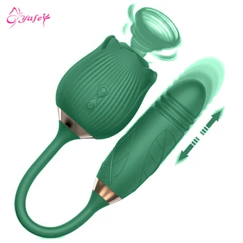 Rose Sucking Vibrator 10 Speed Vibrating Clit Sucker Nipple Blowjob Clitoris Stimulation Female Masturbation Sex Toys for Women 6