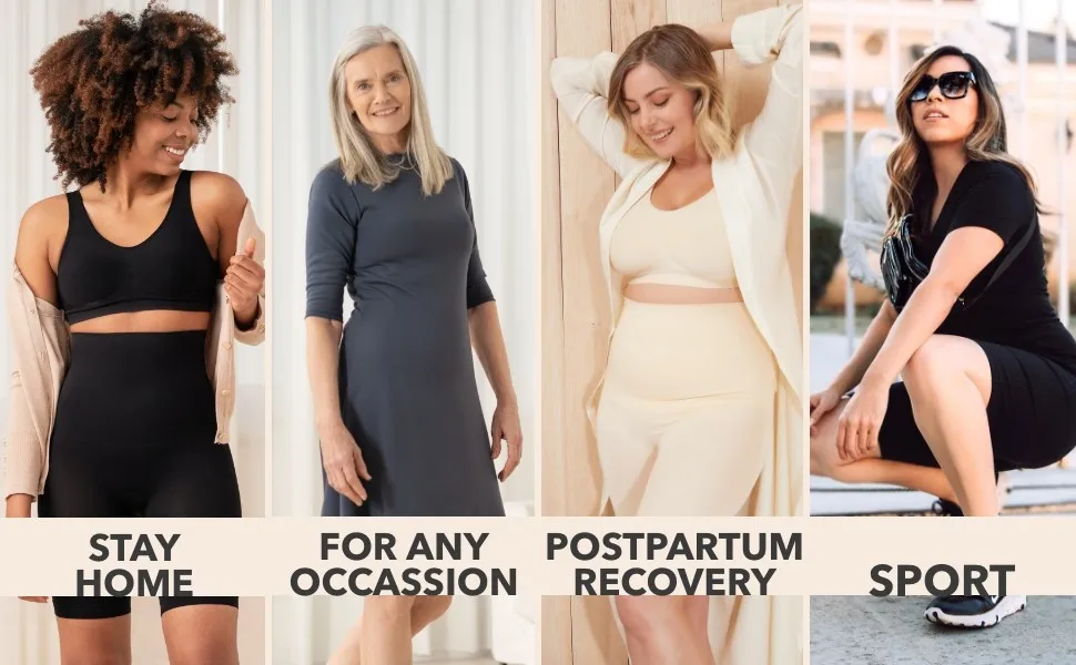 Shapewear Shorts for Women Thigh Slimmer Slip Shorts Under Dress High Waist Compression Tummy Control Panties Body Shaper Party