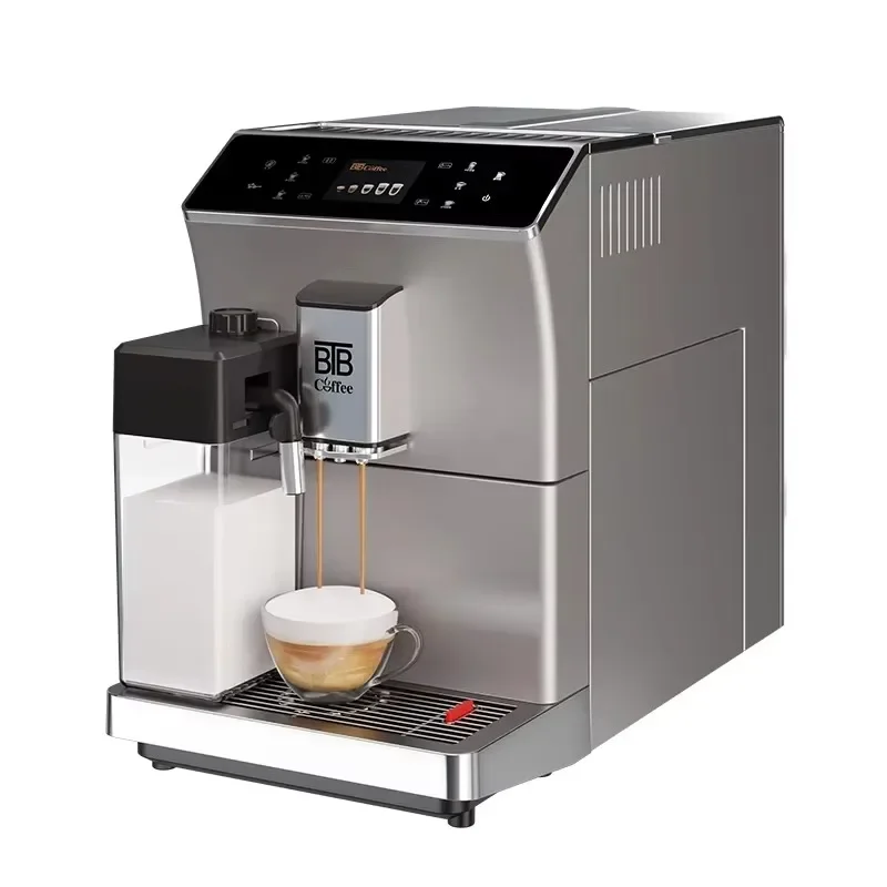19Bar Ulka Pump Electric Milk Frother Milk Box One Touch Bean To Cup Cappuccino Latte Home Office Use Automatic Coffee Machine 4