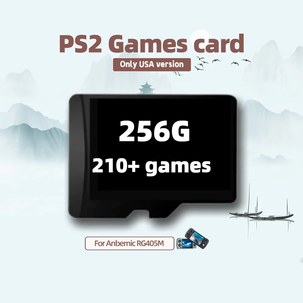 Anbernic RG405M PS2 Games Card USA Version TF Box All Language Memory Classic Retro 512G 460+ 256G 210+ 128G 100+ 64G 40+