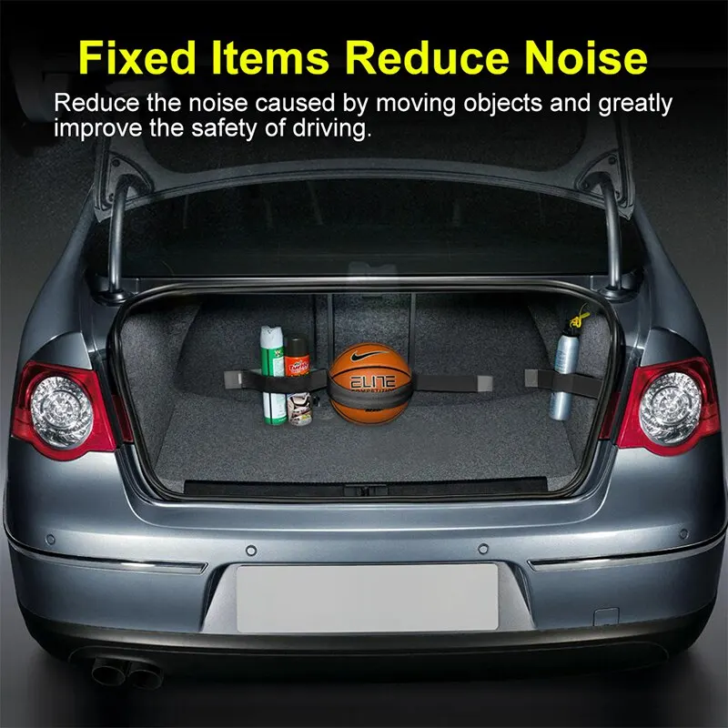 Trunk Elastic Belt Car Storage Trunk Bandage Vehicle Mounted Fire Extinguisher Trunk Elastic Storage Fixed Belt Car Supplies