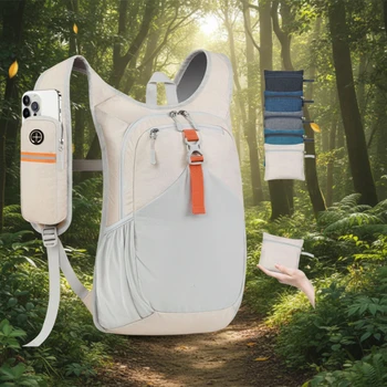 Nuovo Zaino Pieghevole da Esterno, Borsa da Ciclismo, Borsa Sportiva Casual Pieghevole per Uomo e Donna, Zaino da Escursionismo, Ultra-Leggero