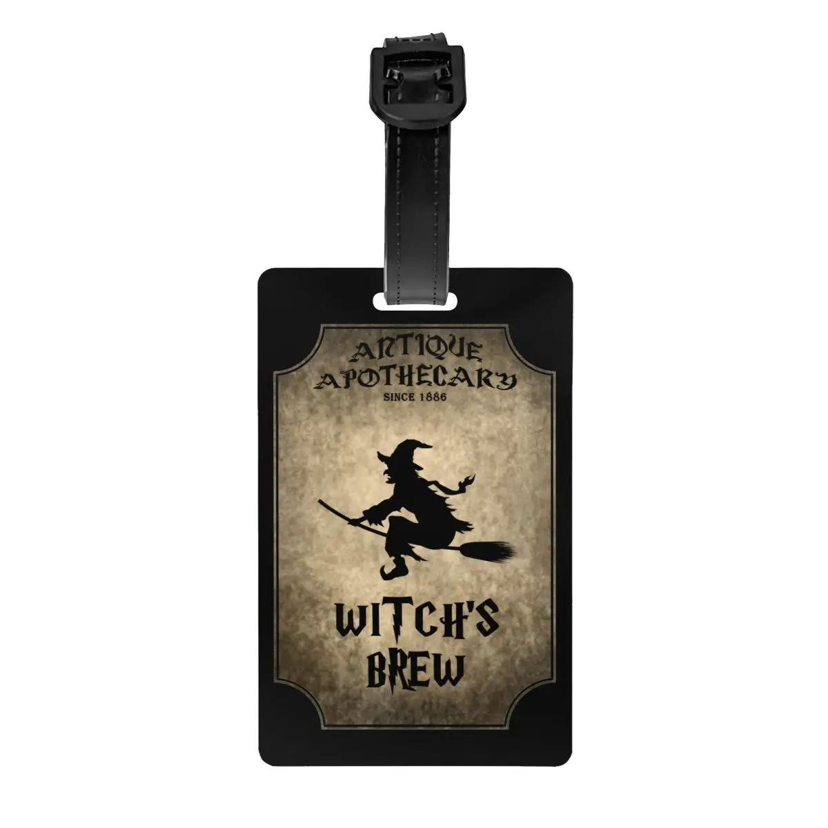 

Halloween Witch Luggage Tag Gothic Witch Occult Witchcraft Travel Bag Suitcase Privacy Cover ID Label