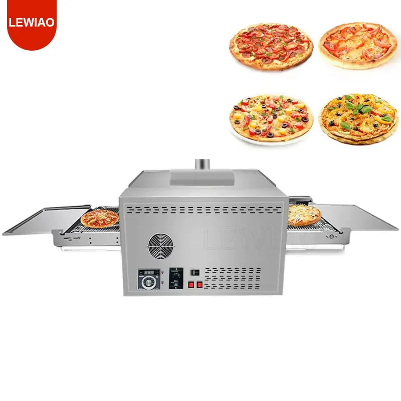 Electric/Gas Conveyor Pizza Oven Commercial 12 Inch Pizza Stove Oven Large Dispenser Cake Bread Pizza Making Machine 220V/380V