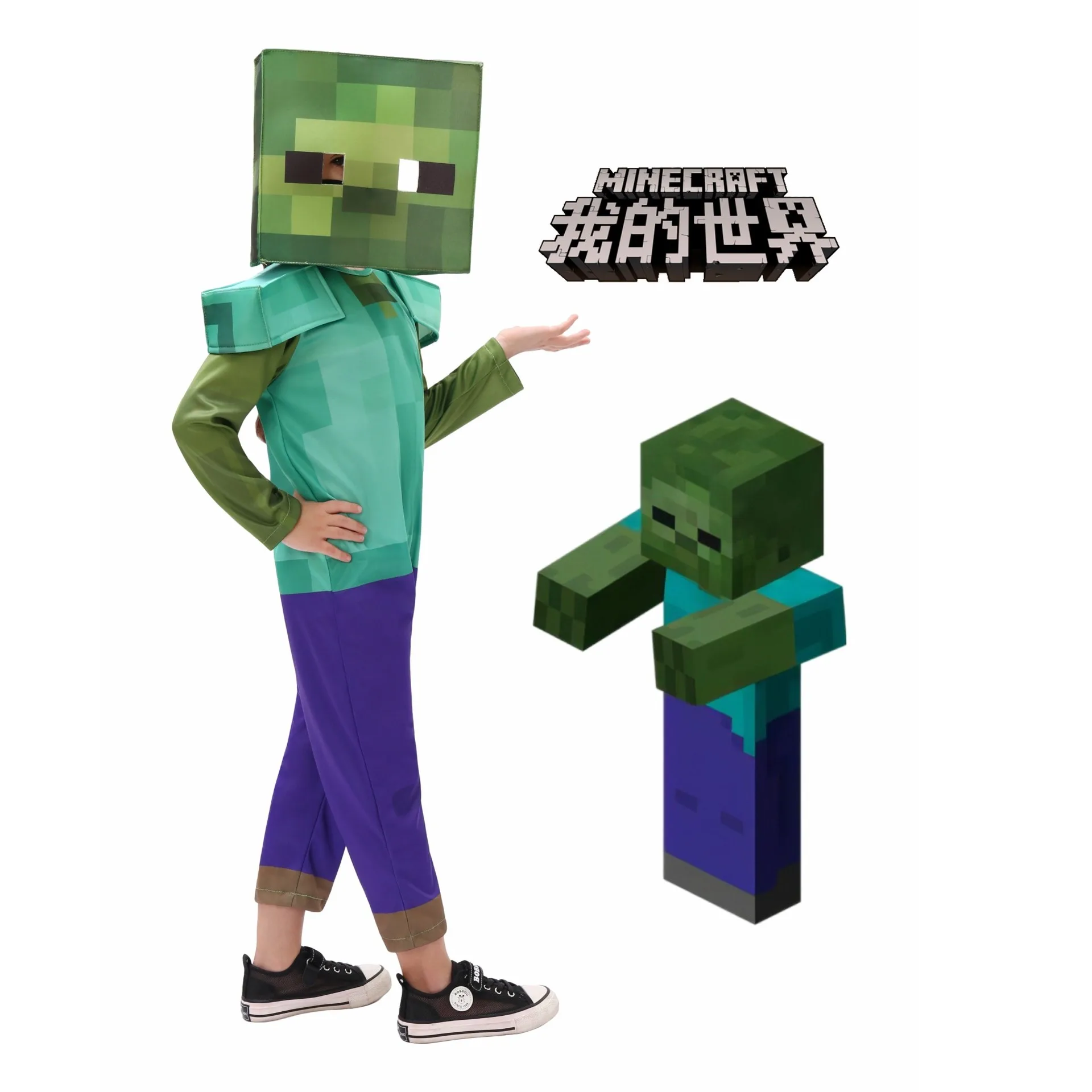 Halloween Costumes Costume Carnevale Minecraft Bambino Zombie