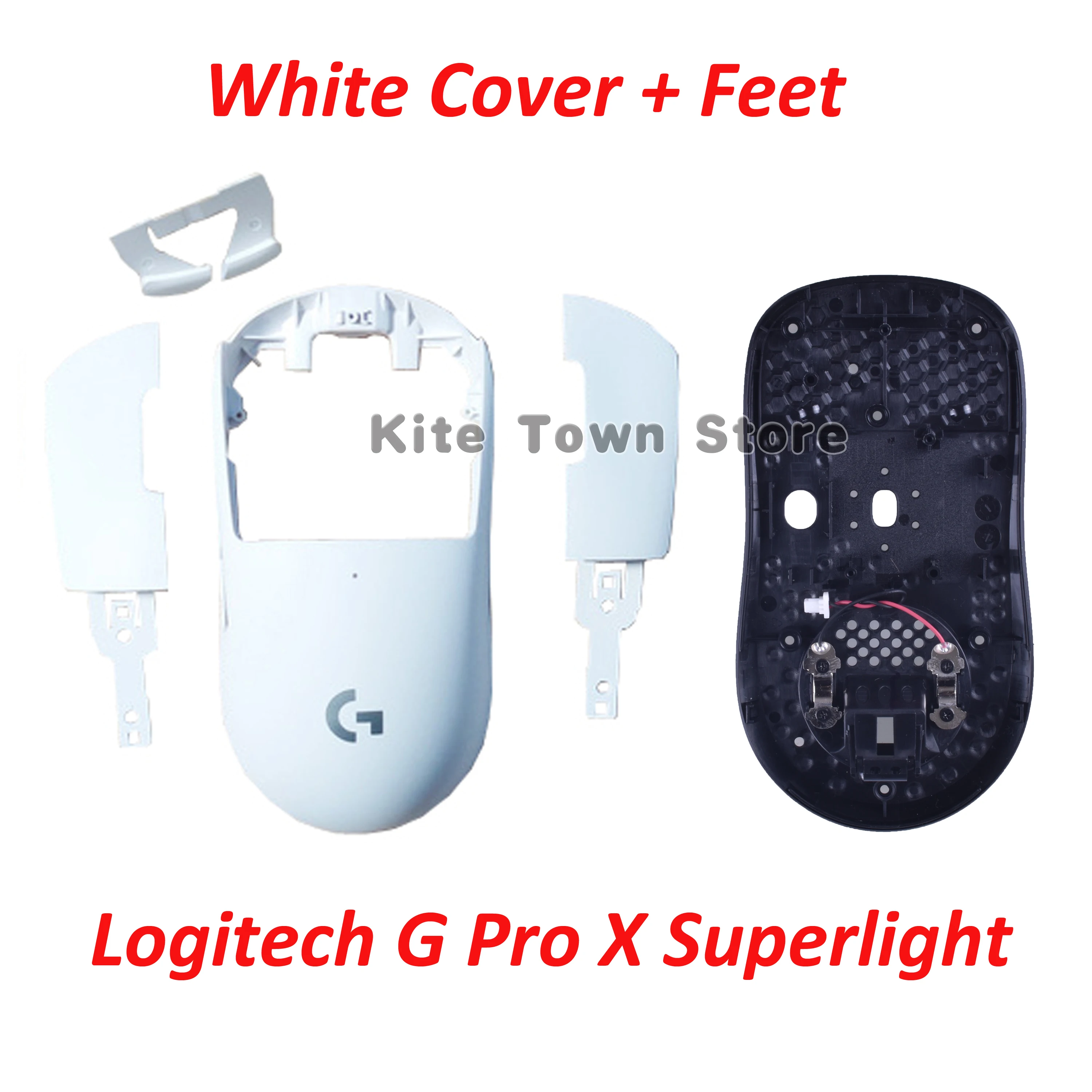 Placa de Botão Chave do Lado do Mouse Scroll Switch Cabo Capa Receptor para Logitech g Pro x Superlight Gaming Mouse Faça Você Mesmo Colorido Capa - Imagem 2