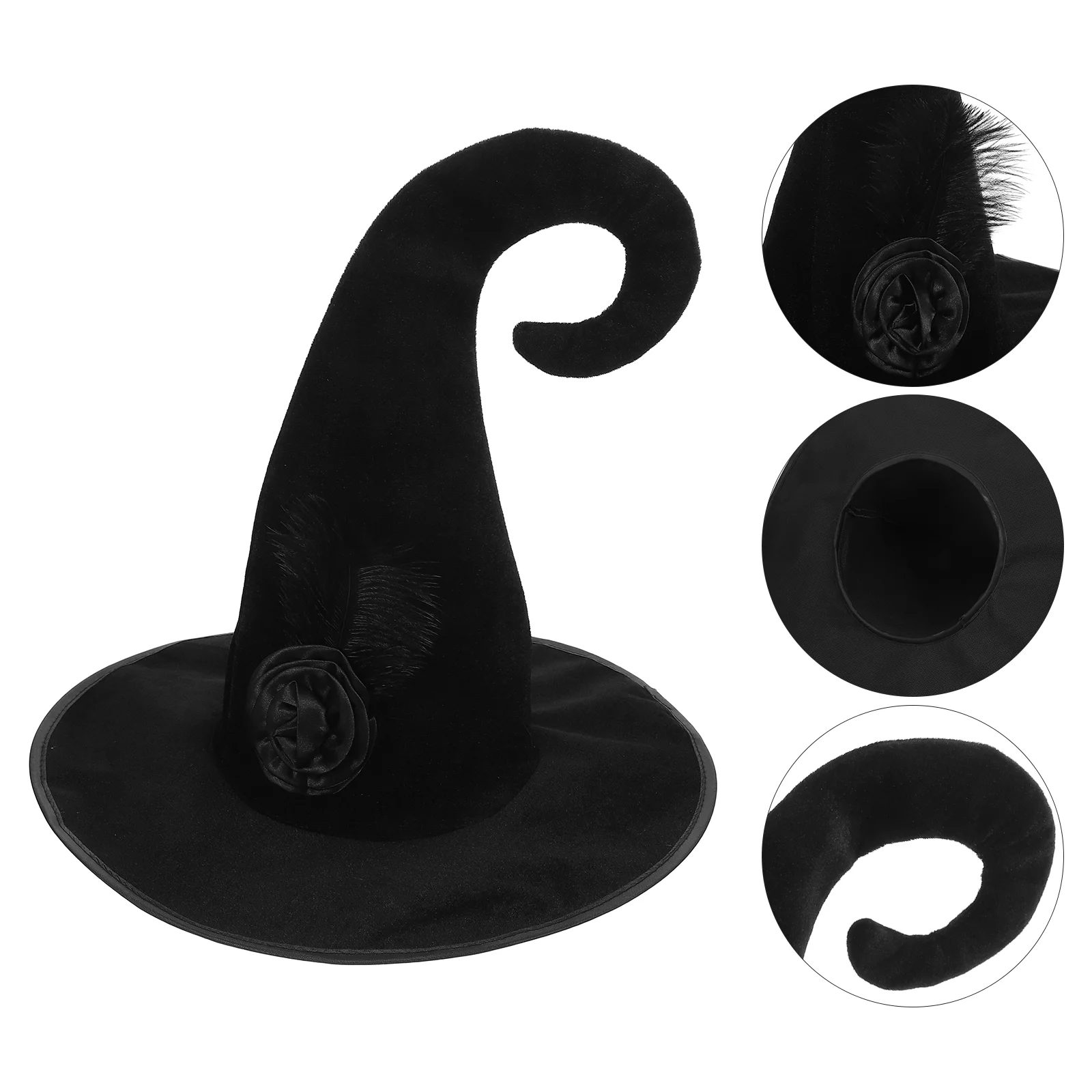 

Witch Hat Novelty Halloween Photo Prop Decor Decorative Party Cloth Comfortable Costume