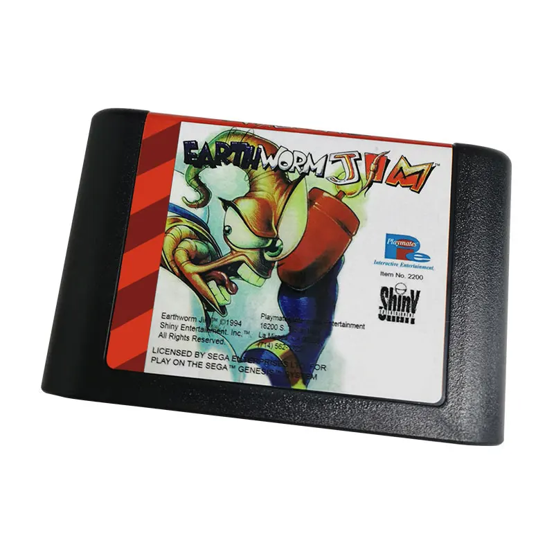 

Earthwormjim Video Game Card for Sega Megadrive Genesis Game Cartridge