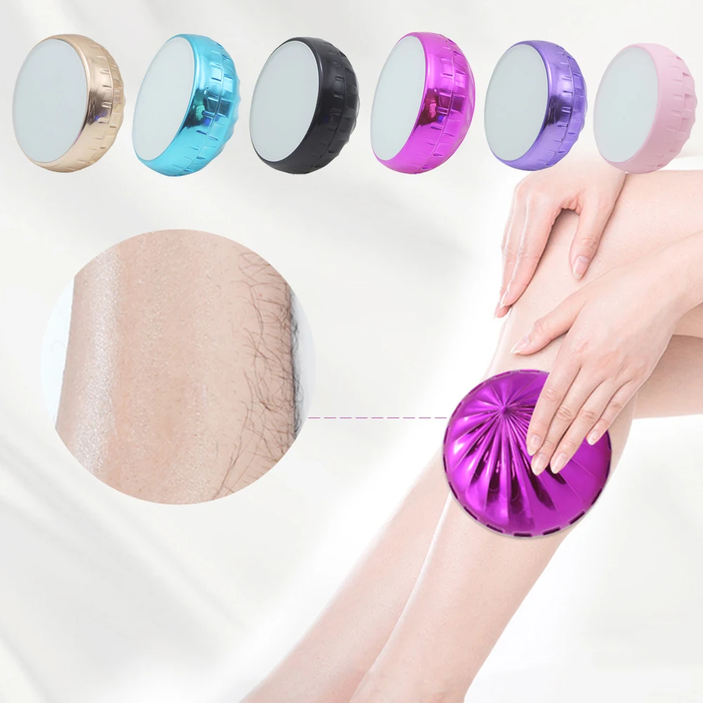 1pcs Round Crystal Hair Removal Tools For Women Men Physical Crystal