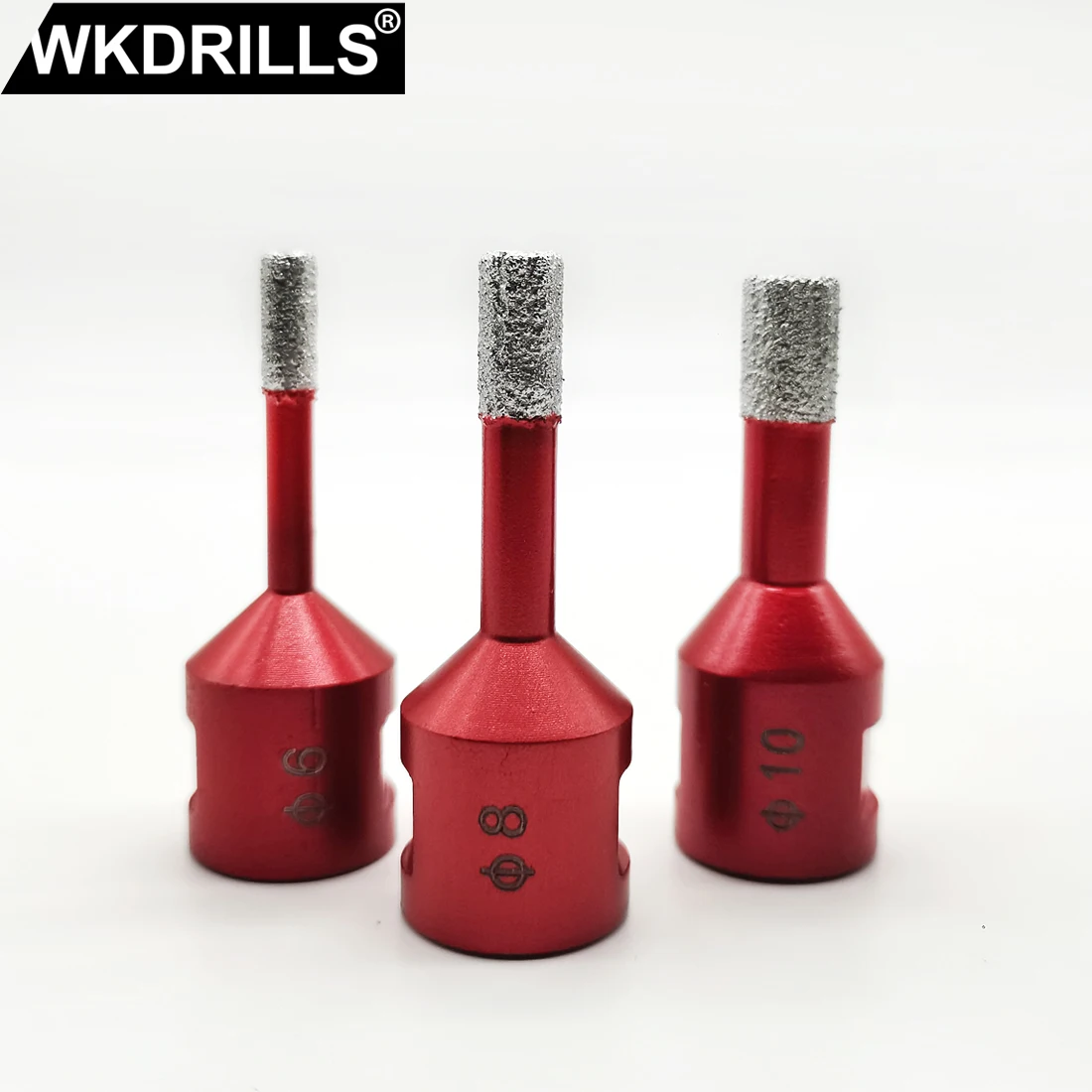 

1set 6/810MM Dry Vacuum Brazed Diamond Drilling Core Bit M14 Thread Granite Marble Drill Bits Ceramic Tile Hole Saw