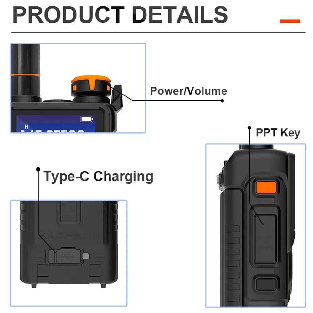 Baofeng 12W UV K5 Plus V2 Walkie Talkie Air Band AM Two Way Comumicador Station Amateur Ham Wireless Receiver Portable Radios 5