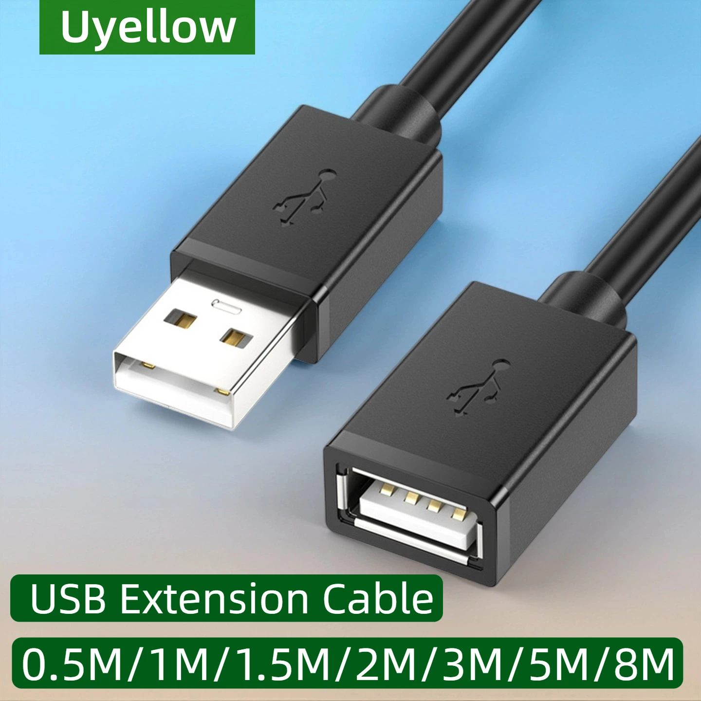 Premium USB Extension Cable - Male to Female - Various Lengths