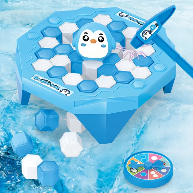 Jeu de brise-glace 3 styles, sauver le pingouin sur le bloc de glace, jeu amusant en famille, piège à pingouin, jeu d'activation, cadeaux pour la journée des enfants 2