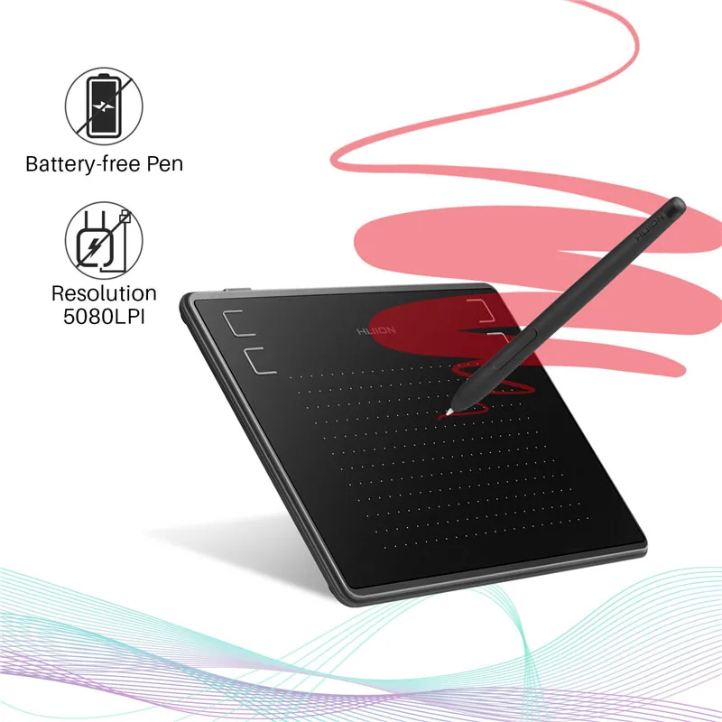 Tablet Gráfico com Caneta sem Bateria Caneta para Desenho Digital Assinatura Jogo Osu Huion-h430p - Imagem 6