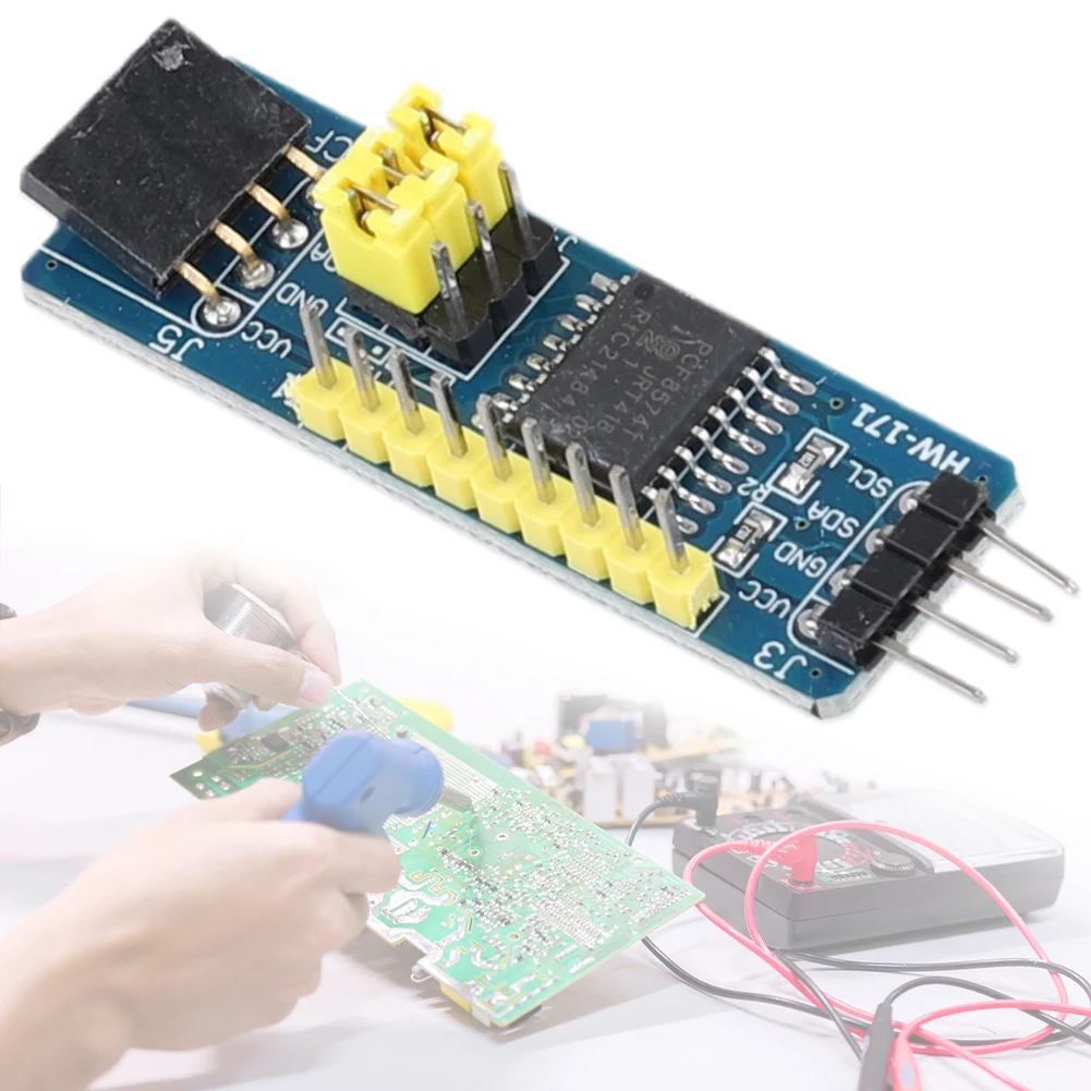 PCF8574 IO Expansion Board 8 I/O I2C-Bus Evaluation Development Module Converter Module PCF8574 Adapter Plate