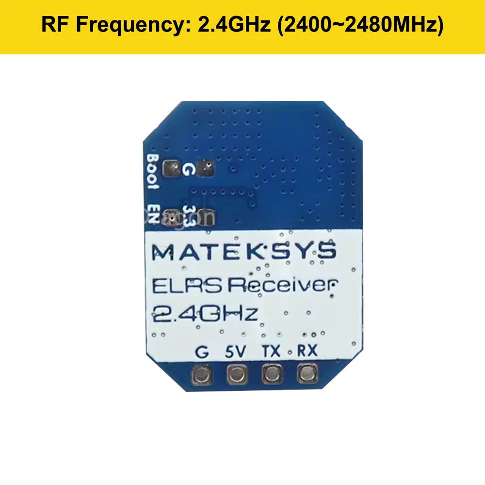Récepteur ELRS R24-D avec antennes diversité, prêt à être installé sur un drone FPV