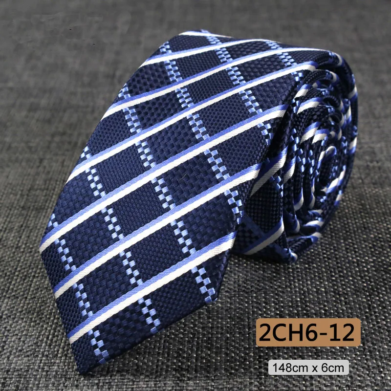 Neue Dünne 6CM Herren Krawatte Schlanke Schmale Krawatten Für Mann Plaids Gestreiften Paisley Jacquard Krawatte Business Party Corbatas krawatte – Detail 18