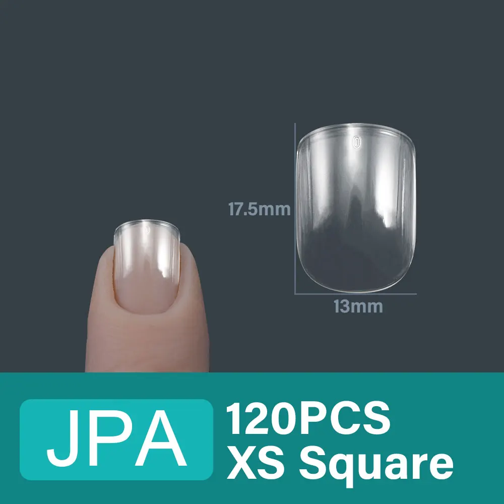 120Pcs L/M XS Short Oval Almond Artificial Nail Gel Tips Fake Nails Extension Tips Press On Nails False Nail Tips