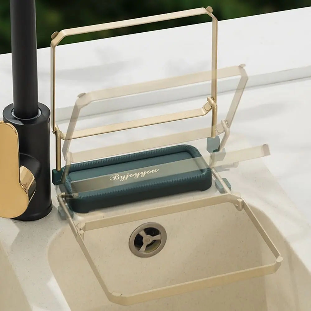 Fashionable Kitchen Foldable Mesh Bag Stand Sink Rack Sink Filter Strainer