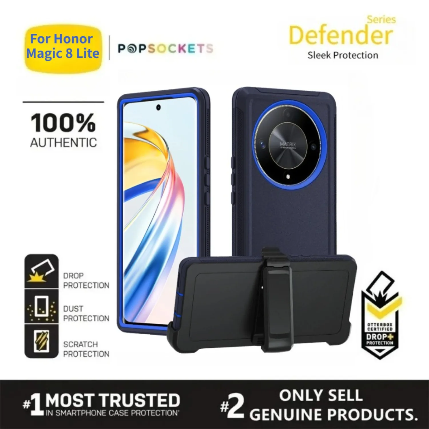 Premium 3-in-1 Protective Armor Box Case with Belt Clip
