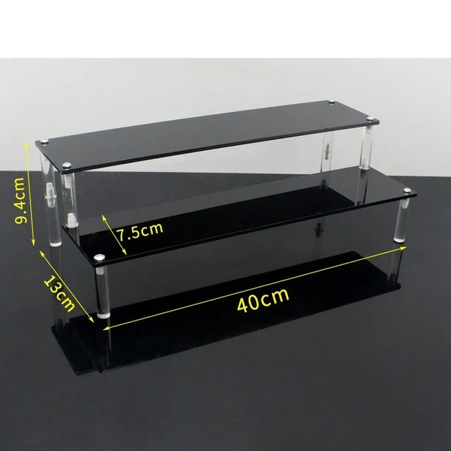2tier 40x7.5cm black