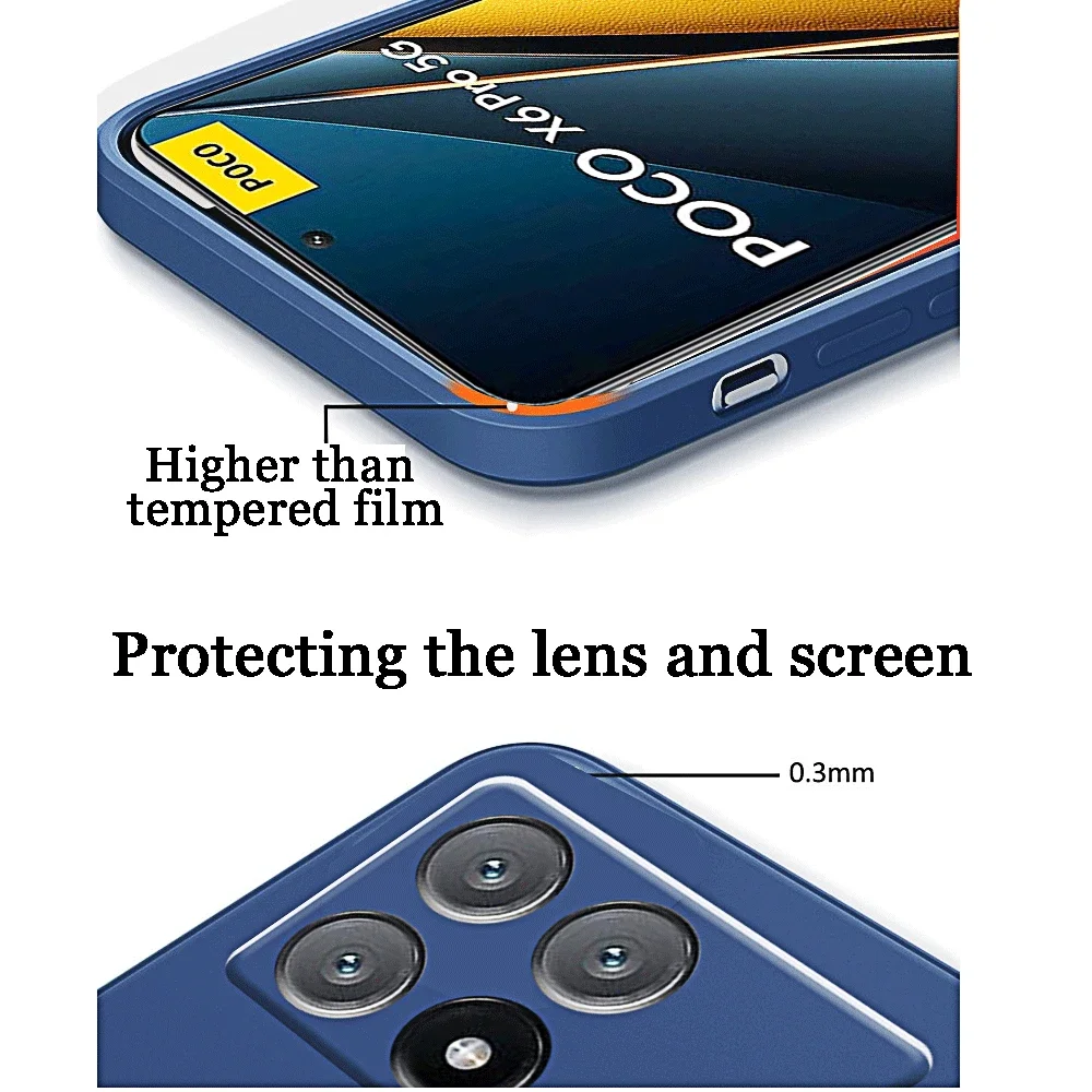 Фото Противоударный чехол для Xiaomi POCO X6 Pro 5G M6 Pro 4G X6 X5 X4 X3 M5s M4 M3 F5 Pro №4