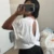 Europe and the United States foreign trade women's  new women's back sports yoga T-shirt relaxed casual breathable