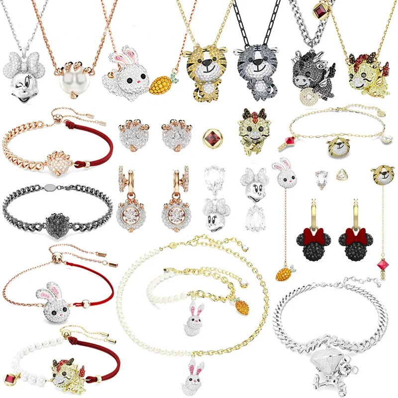 

JM 2024 New Fashion Christmas Party Gifts Charm Zodiac Rabbit Dragon Claw Phoenix Animal Series High Quality Women Jewelry