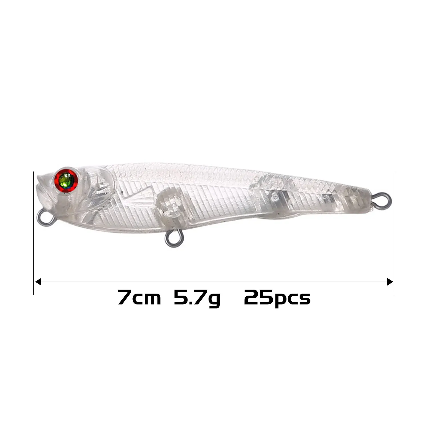 7cm 5.7g 25pcs
