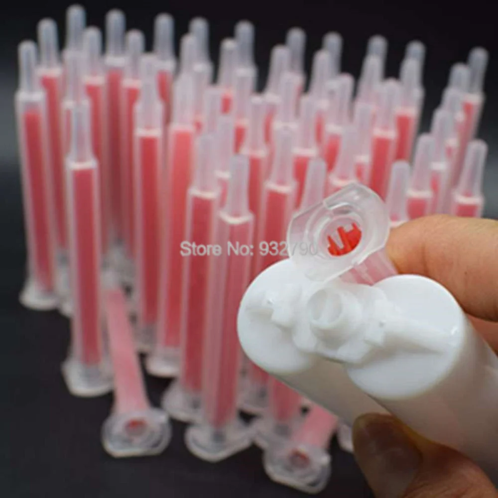 

500pcs 1:1 2:1 Epoxy Mixer 2 Part Epoxies Adhesives Sealer Dispensing Cartridge Syringes Mixing Nozzles