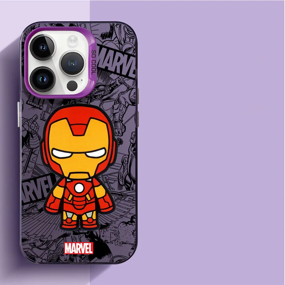 Cartoon Marvel Groot Ironman Case Per Apple Iphone Xr 12 Pro 11 Pro Max 13 14 Pro Xs Max X 15 Plus 13 Funda Luxury Soft Cover