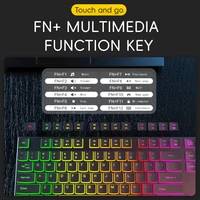 RGB Keyboard Color Backlit Ultra Thin Quiet 104 Keys Mini Multimedia Mute USB Keyboard Ergonomics For Laptop PC English 4