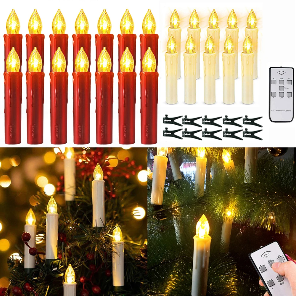 FlamelessLEDCandlesLightRemoteControlBatteryOperatedCandlesfor