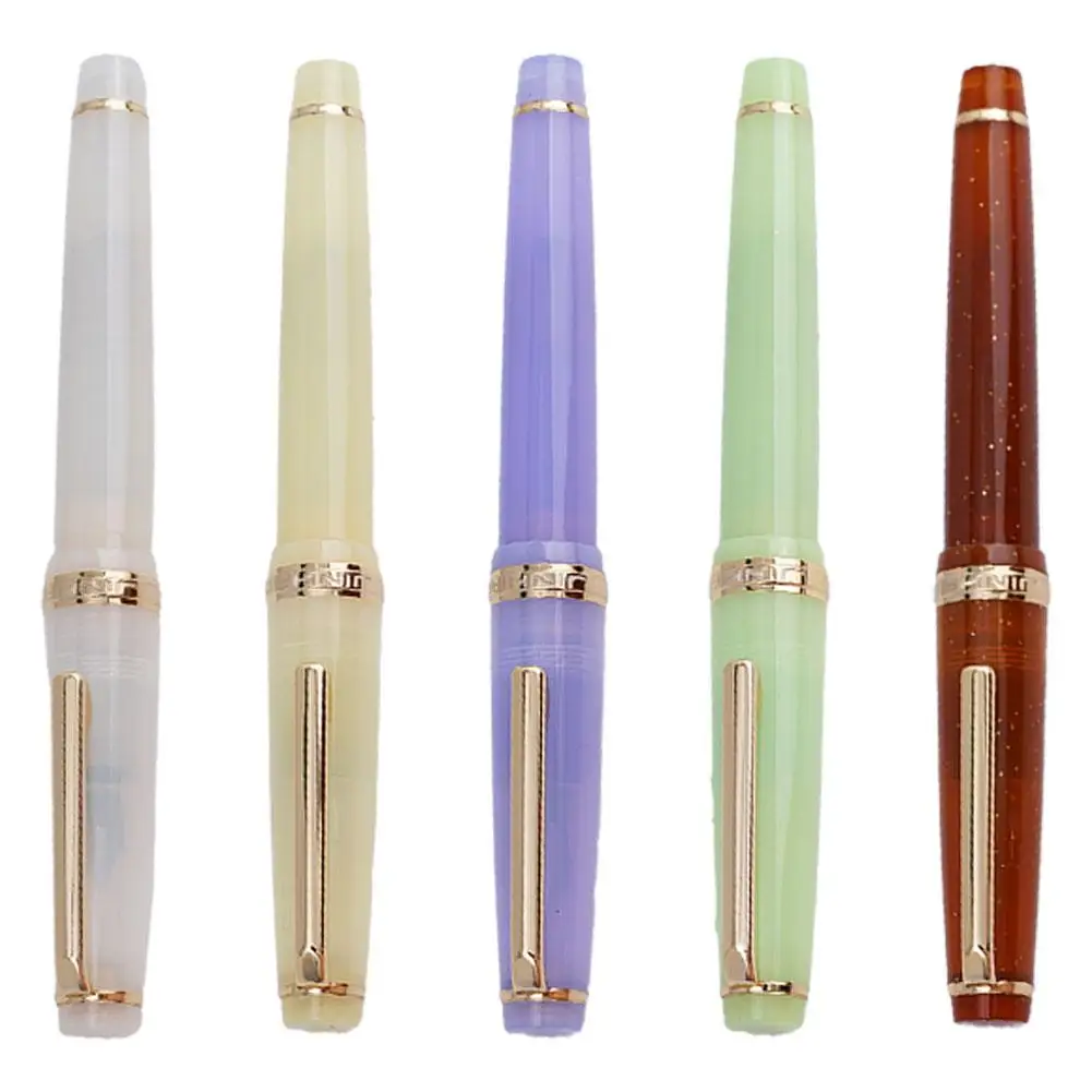 Jinhao 82 Transparency Acrylic Fountain Pen F Nib Writing Business Office School