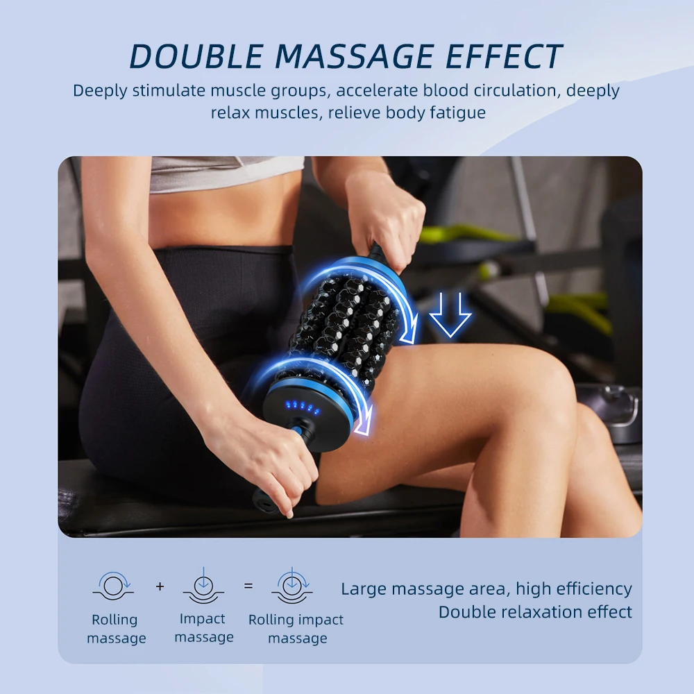 Electric Roller Body Massage 360 Rolling Muscle Massagers Cellulite Slimming Massage Deep Tissue Roller For Muscle Relaxation