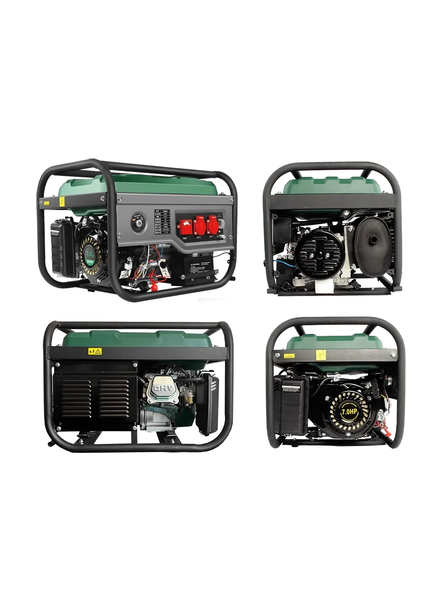 3500W Gasoline Generator 220V/380V Electric Start Multi-Fuel Available Gasoline/Gas/Natural Gas Small Household Liquefied Gas Ge