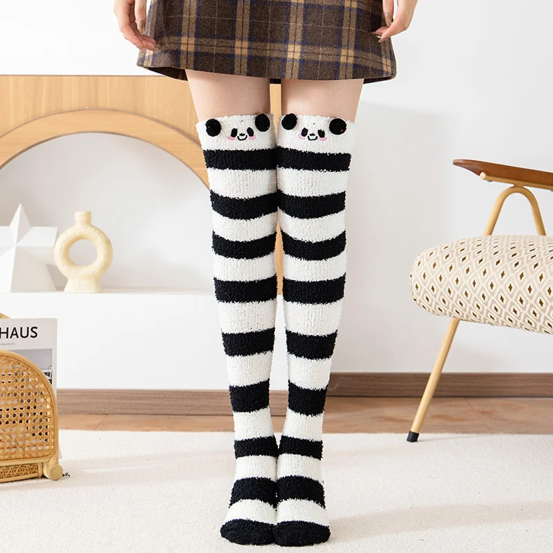 Chaussettes Hautes Genou TCK Rose Chaud – Taille L Unisexe, Super Confort
