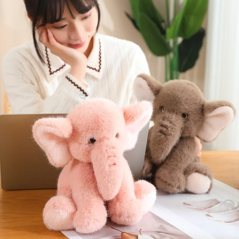 Soft Elephant Plush Toys Cute Kawaii Pillow