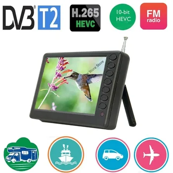 Mini TV portatile da 5 pollici 800*480 con DVB-T2 ATSC ISDBT FM ATV USB batteria ricaricabile Pocket tv Watch qualsiasi dove 1