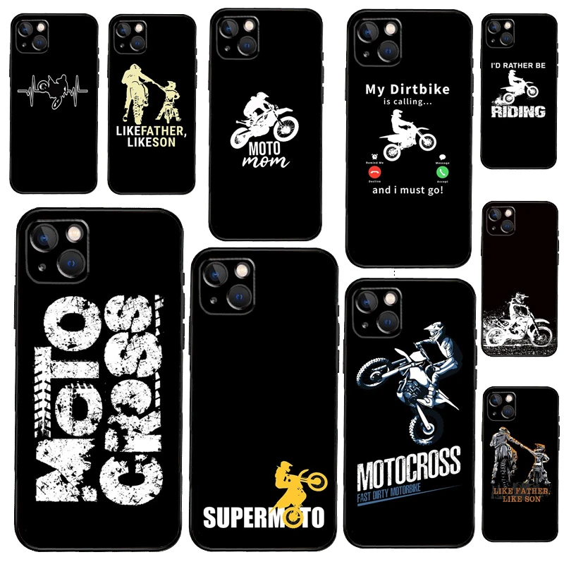 Moto Bike Motocross Phone Case For iPhone 12 11 13 Pro Max 7 8 Plus Silicone Cover For iPhone XR X XS Max SE cases for iphone 11