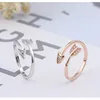 Buyee 925 Sterling Silver Fashion Ring Finger Light Zircon Contracted Cupid's Arrows Ring for Woman Party Fine Jewelry Circle 1
