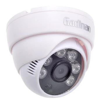 Gadinan IR 6 어레이 LED 야간 투시경 CCTV 카메라, 실내 CMOS 800TVL, 1000TVL 감시, 2.8mm 렌즈, HD 돔 보안 카메라