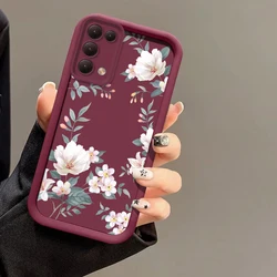 Retro Zerschmetterte Blumen Silikonweiche Stoßfeste Handyhülle