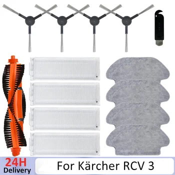 Di ricambio Per Kärcher RCV 3 Robot Aspirapolvere Pezzi di Ricambio Spazzola Laterale Principale Filtro Hepa Mop Rag Accessori