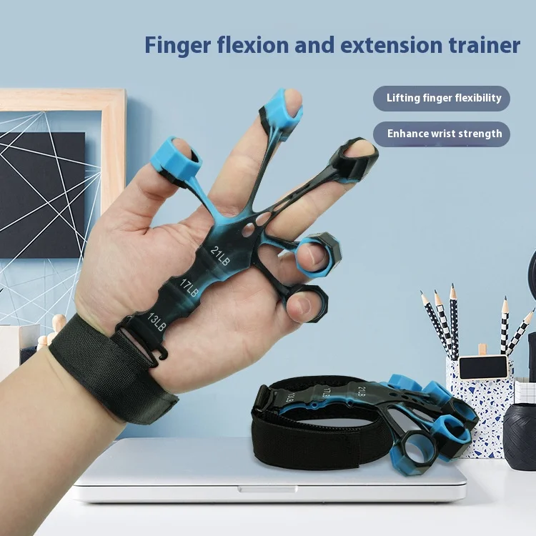 Silicone Vein Trainer Adult Fitness Elastic Band Five Finger Puller Silicone Finger Trainer